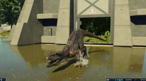 Мир Юрского Периода 3. Динозавры. Тиранозавр Рэкс. Индоминус. Мегалодон.