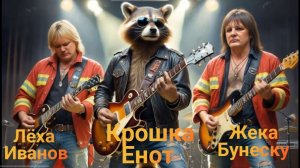 Крошка енот - Песня из мультфильма в стиле рок. С наступающим новым годом, друзья!