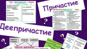 Причастие и деепричастие