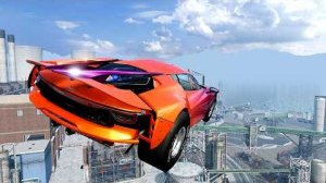 Эпичные высокоскоростные прыжки на автомобиле – BeamNG Drive / CrashBoomPunk