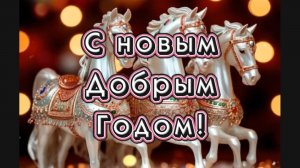 Пусть новый год в ваш дом войдет с любовью, миром и добром!