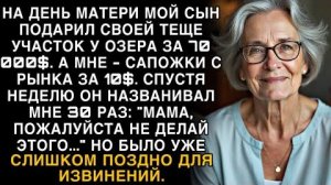 Я ПЛАКАЛ, ЧИТАЯ! СЫН ПОДАРИЛ ТЕЩЕ $70К, МАМЕ $10. ЧЕРЕЗ НЕДЕЛЮ ЗВОНИЛ: "НЕ ДЕЛАЙ!" ПОЗДНО!