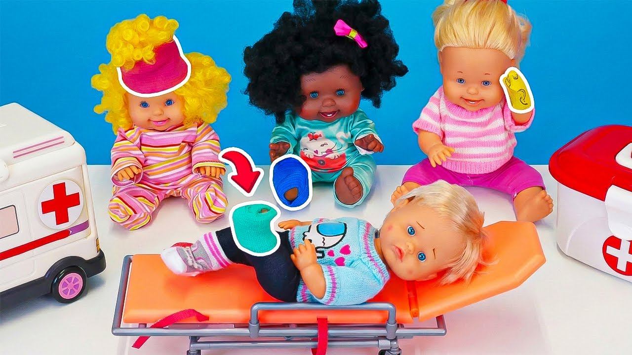 👶 Мой детский сад: ДОКТОР для КУКОЛ! 🏥 Весёлый осмотр и яркие перевязки! 😊🌈 смотреть онлайн