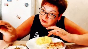 КАРТОШЕЧКА,РЫБКА,ОГУРЕЧИК👍/НУ,ВКУСНО ЖЕ😊/РЫБНЫЕ КУБИКИ ,ТАК УДОБНО /МУКБАНГ