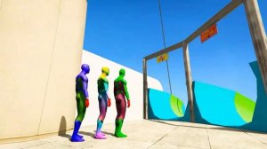 ЭПИЧЕСКАЯ водная ГОРКА для паука!🕷️ Анимация GTA 5