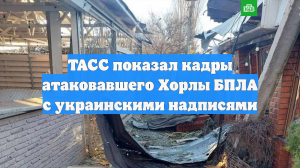 Опубликованы кадры атаковавшего Хорлы в Херсонской области БПЛА
