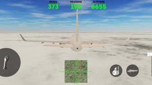 летим на самолёте в игре aircraft sandbox