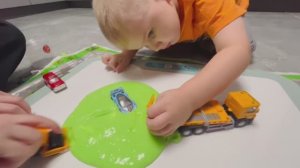 Играем в машинки #тачки #слайм #игрушки