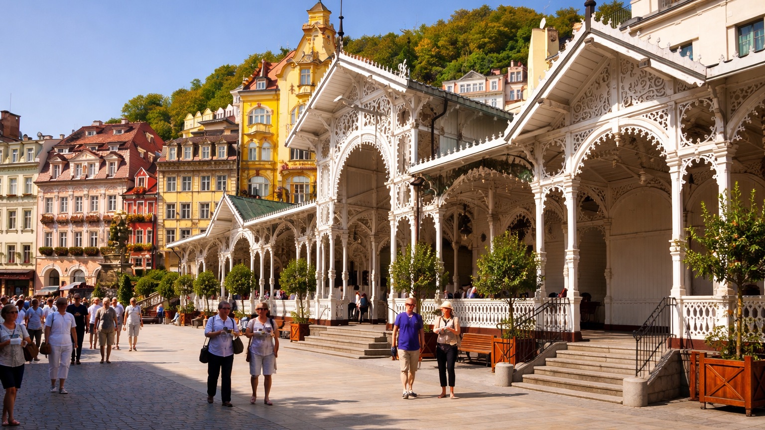 ⭐ Карловы Вары прогулка по городу | Путешествие по Европе | Зимняя ярмарка 2025 | Чехия 4K смотреть онлайн