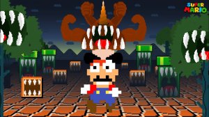 🌚Ночь все предметы превращаются в монстров. Сможет ли Марио не испугаться?🤔