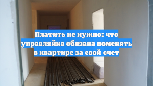 Платить не нужно: что управляйка обязана поменять в квартире за свой счет