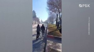 Столкновения с полицией во время протестов в Иране