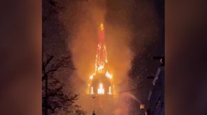 В Амстердаме пожар уничтожает церковь со 150-летней историей