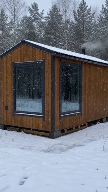 Зимняя мобильная банька смотреть онлайн