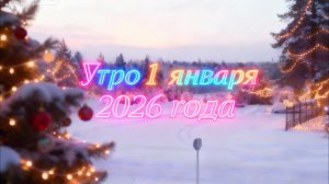 Утро 1 января 2026 года 🫶🎉🥳🎄❄️