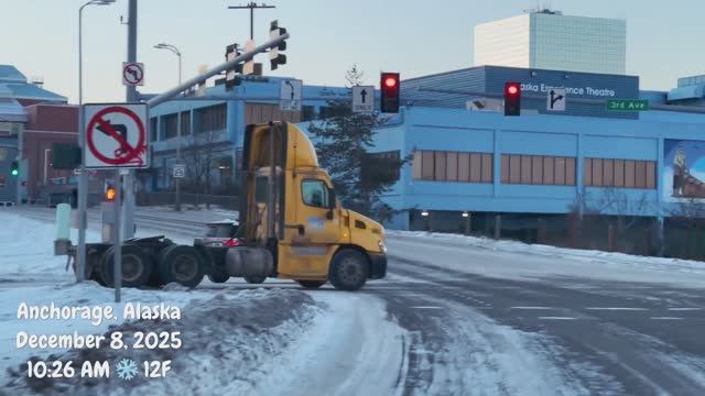 🇺🇸 Анкоридж, Аляска - поездка по городу смотреть онлайн
