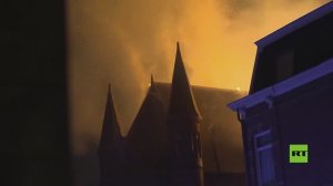 حريق يدمر كنيسة عمرها 150 عاما في أمستردام