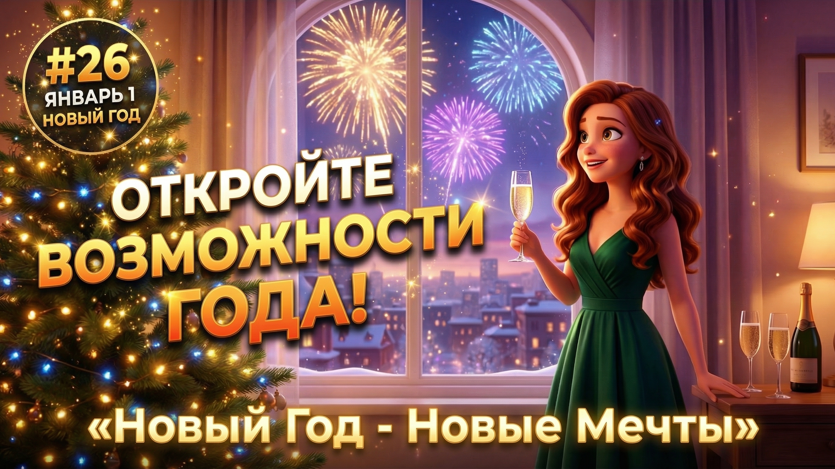 ПЕСНЯ-АФФИРМАЦИЯ НА 1 ЯНВАРЯ: Включи и Притяни Удачу в Новом Году! 🎉✨ смотреть онлайн