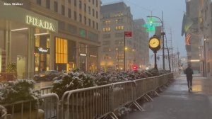 🇺🇸 Рождество в Нью-Йорке 🎄☃️ Снегопад в Нью-Йорке ❄️ Нью-Йорк Зима