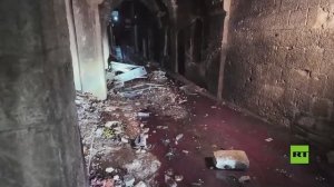 مشاهد مروعة من مكان التفجير الانتحاري في حلب السورية