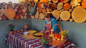 БАБУШКА ГОТОВИТ  БАРАНИНУ И  ДЕРЕВЕНСКИЙ ПИРОГ Азербайджанская Кухня Деревенская Кухня  Рецепты