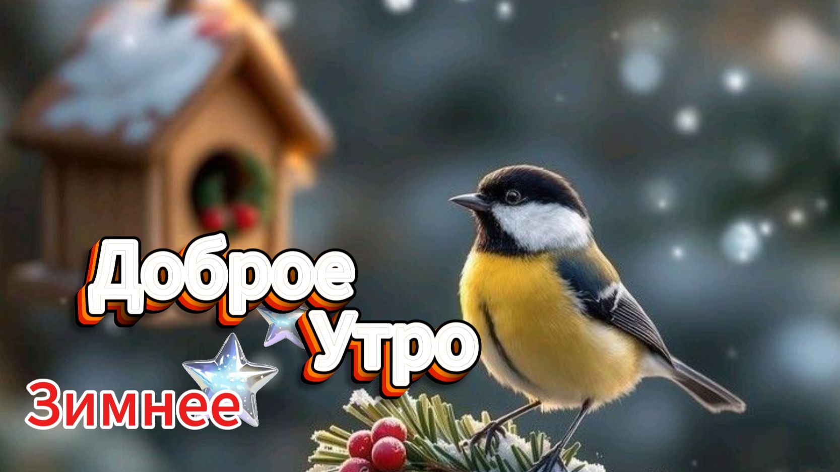 Доброе зимнее утро хорошего дня — открытки и картинки с пожеланиями смотреть онлайн