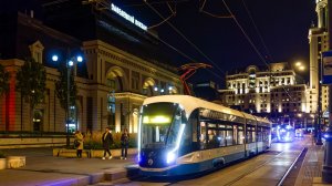 Поездка на Новогоднем трамвае 71-931М "Витязь-МОСКВА" по маршруту №3 (15.02.2025). №31367