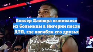 Боксер Джошуа выписался из больницы в Нигерии после ДТП, где погибли его друзья