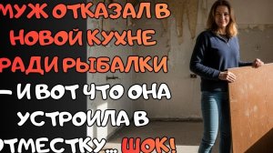 Муж отказал в новой кухне ради рыбалки — и вот что она устроила в отместку...