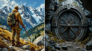 Куда ведет древняя металлическая дверь в скале