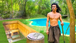 Как примитивными методами построить подземный бассейн.