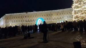 Новый год 2026 на Дворцовой площади в Санкт-Петербурге