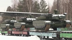 "Уралвагонзавод" отправил в армию эшелон танков Т-90М "Прорыв".