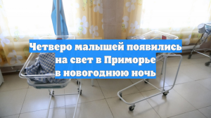 Четверо малышей появились на свет в Приморье в новогоднюю ночь