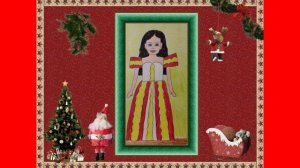 Мои новогодние рисунки куклы барби 3