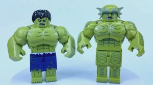 Неоригинальные ЛЕГО Минифигурки Невероятного Халка и Мерзости #лего #марвел #халк