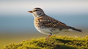 Звук природы. Птицы. Пение птицы Жаворонок на опушке леса