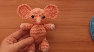 Игрушка слоник крючком ч.1 ножки ,уши.
