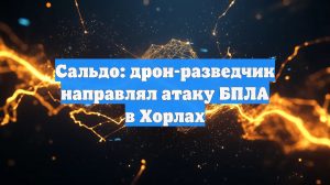 Сальдо: дрон-разведчик направлял атаку БПЛА в Хорлах