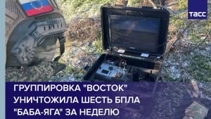 Группировка "Восток" уничтожила шесть БПЛА "Баба-яга" за неделю