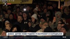 Добој: Дочек Нове године уз ватромет и народњаке