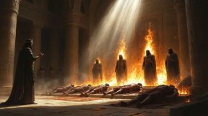 Русская песня — царь Навуходоносор бросил Седраха, Мисаха и Авденаго в печь, но Господь Бог спас их