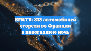 BFMTV: 813 автомобилей сгорели во Франции в новогоднюю ночь