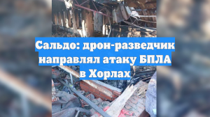 Сальдо: дрон-разведчик направлял атаку БПЛА в Хорлах
