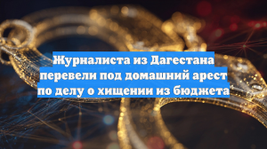 Журналиста из Дагестана перевели под домашний арест по делу о хищении из бюджета