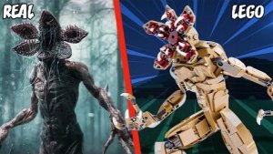 «Лего. Очень странные дела 5 финальная битва с Демогоргоном в перевёрнутом мире»