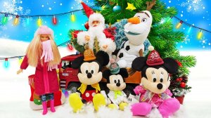 Микки Маус спасает Олафа! Новогоднее путешествие к Санте