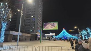 Новогодняя ночь в Луганске! Всех с Новым Годом!