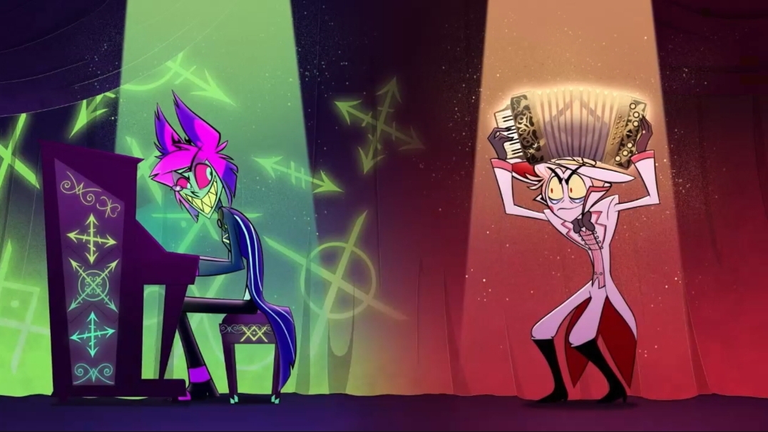 Песня Люцифера и Аластора Отель Хазбин смотреть онлайн