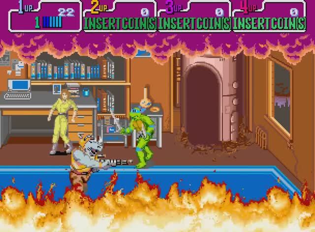 Teenage Mutant Ninja Turtles The Arcade Game смотреть онлайн